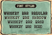 Whiskey bar font + 6 illustrations, a Font by Heather_insane (Thumbnail 4 of 7)