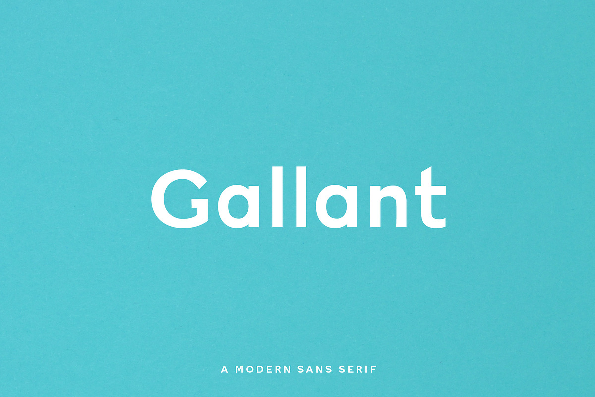 Gallant - A Geometric Typeface