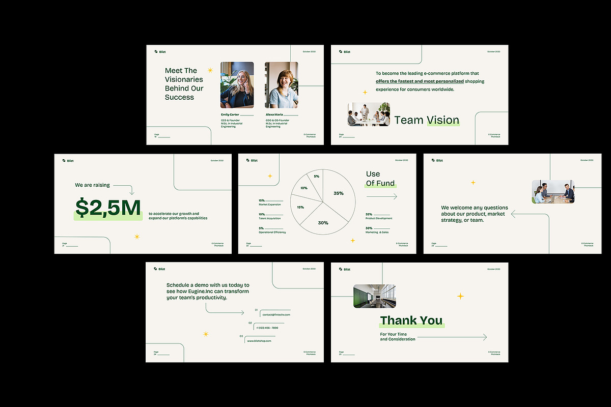 Corporate E-Commerce Pitch Deck GSL, a Presentation Template by Neermana (Photo 2 of 4)