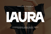 Laura - Condensed Sans Serif Font, a Sans Serif Font by Pian45 Studio (Thumbnail 1 of 12)