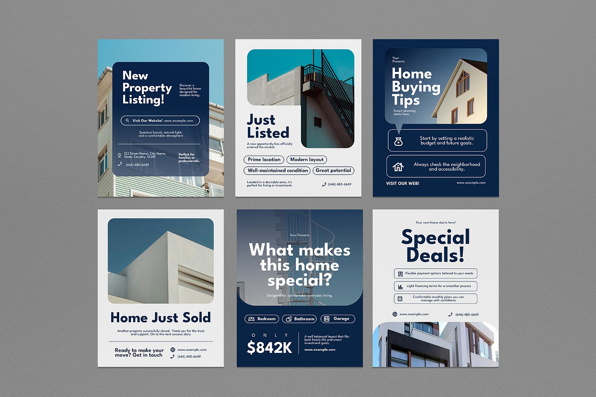 Real Estate Instagram Template, a Social Media Template by graphicook (Photo 2 of 3)
