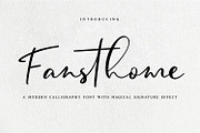 Fansthome | Signature effect, a Script Font by Qaratype (Thumbnail 1 of 22)