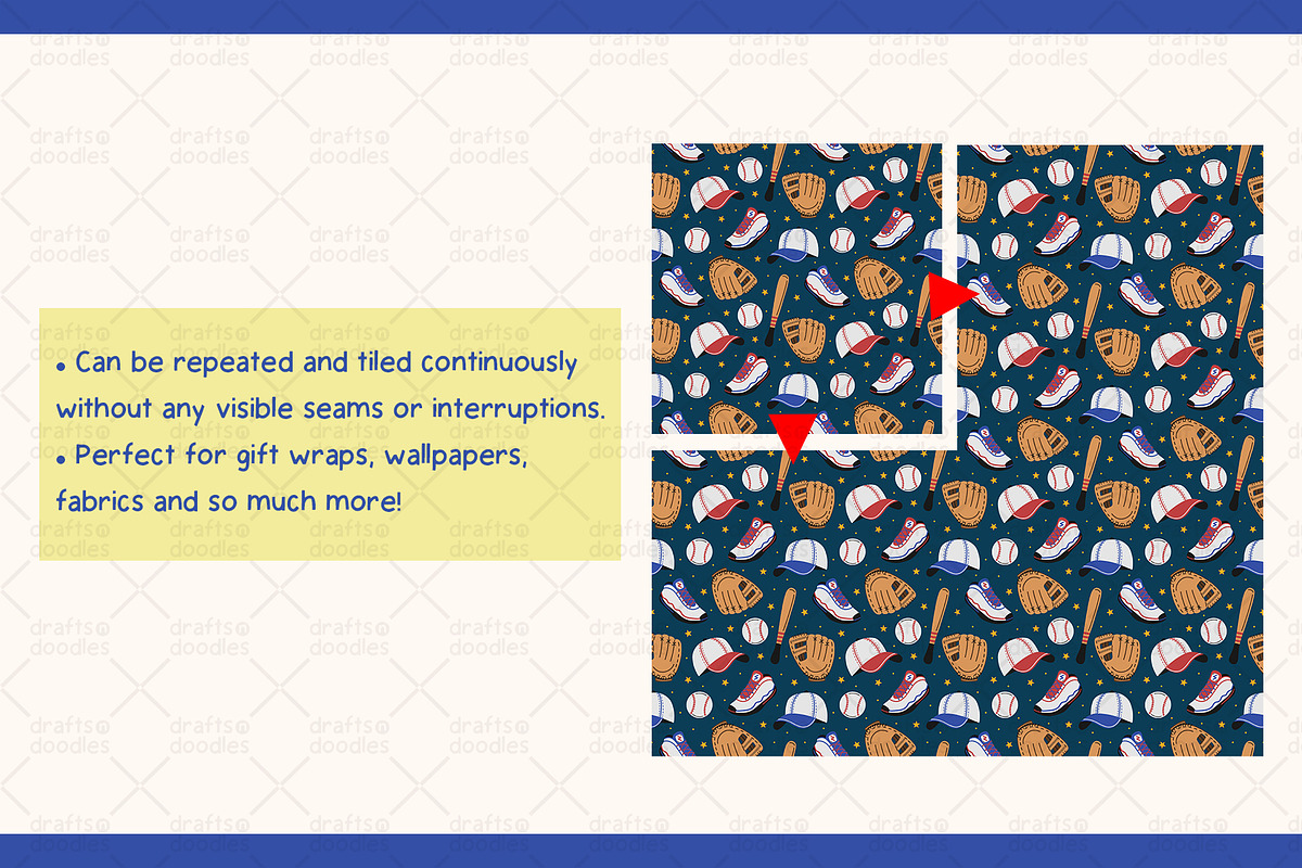 Sports Equipment Graphic Set, a Pattern Graphic by Drafts n Doodles (Photo 10 of 11)