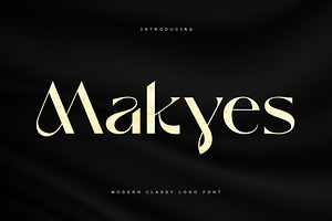 Makyes - Modern Classy Logo Font