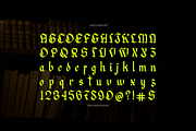 Manthra Klaussa Blackletter Typeface, a Blackletter Font by Denustudios (Thumbnail 10 of 12)
