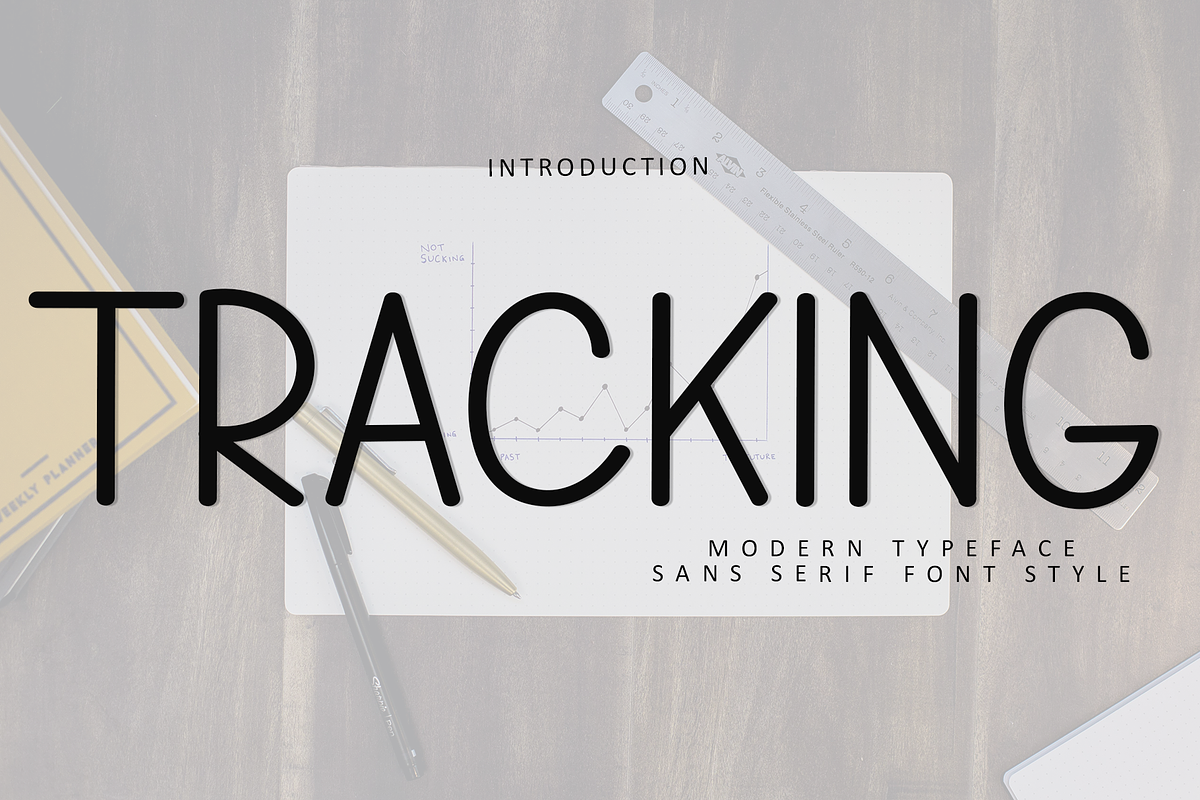 Tracking, a Sans Serif Font by InermediaSTUDIO (Photo 1 of 8)