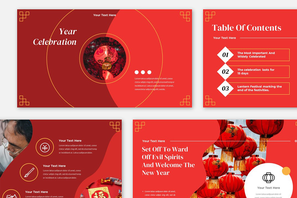 New Year Celebration Google Slides, a Presentation Template by Robs Daily Design (Photo 10 of 10)