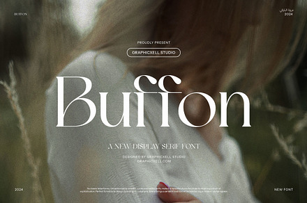 Buffon Modern Serif Font, a Serif Font by Graphicxell