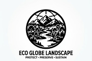 60 Eco Globe Landscape Silhouette, a Technology Illustration by Amazin_art (Thumbnail 13 of 29)