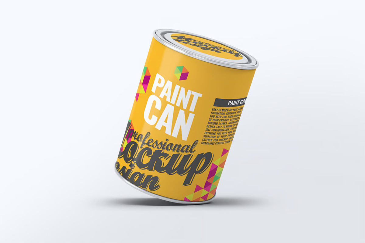 Paint Can Mockup, an Advertising Mockup by Hubzway (Photo 2 of 8)