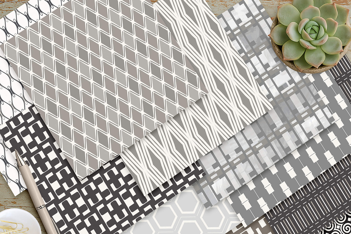 30 Geometric Pattern Backgrounds, a Pattern Graphic by Posh Papers & Patterns (Photo 2 of 10)