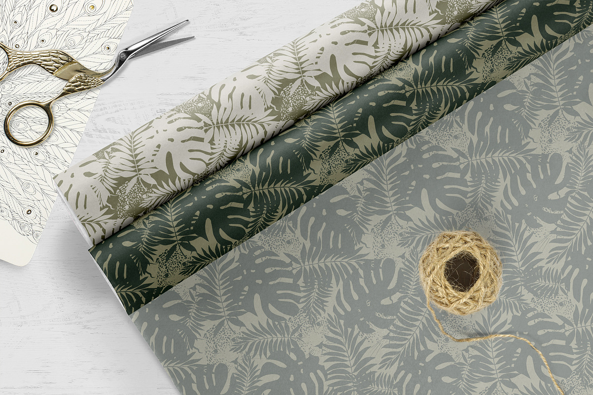 Tropical Leopard Seamless Pattern, a Pattern Graphic by Oksana Dovhopol Art (Photo 6 of 25)