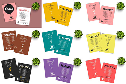 THANK YOU CARD FOR BUSINESS 2 SIDED