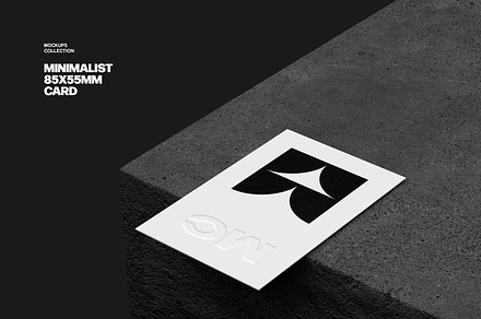 Business Card On Stone Mockup, a Pens & Pencil Mockup by Design Squad