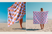 Beach Towel Mockup, a Household Mockup by Trissa (Thumbnail 5 of 7)