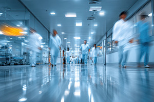 Blurred Motion Medical Staff Hospita, a Photo by Pixeness Studio