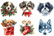 Christmas Peeking Dog Breeds Clipart, an Illustration by DreamPrint404 (Thumbnail 3 of 5)