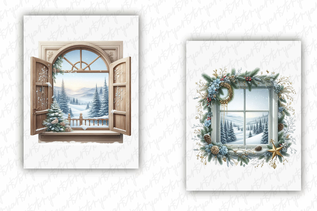 Christmas Winter View Window Frames, a Graphic by designcity5 (Photo 4 of 5)