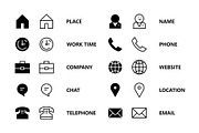Business card contact icon, an Icon by Volyk (Thumbnail 1 of 11)