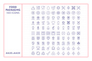 Food Packaging Line Icons, an Outline Icon by Made by Made (Thumbnail 5 of 8)
