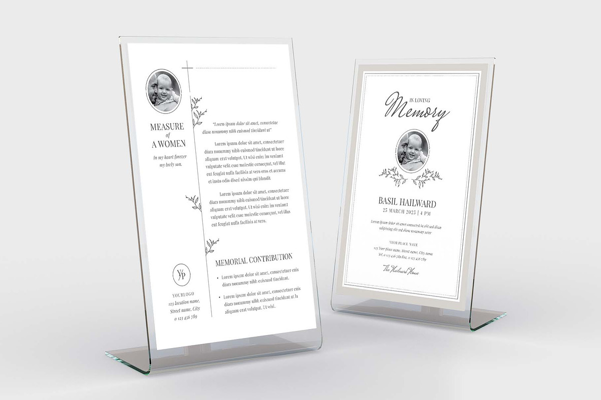 Elegant Funeral Memorial Template, a Flyer Template by BrandPacks (Photo 5 of 5)