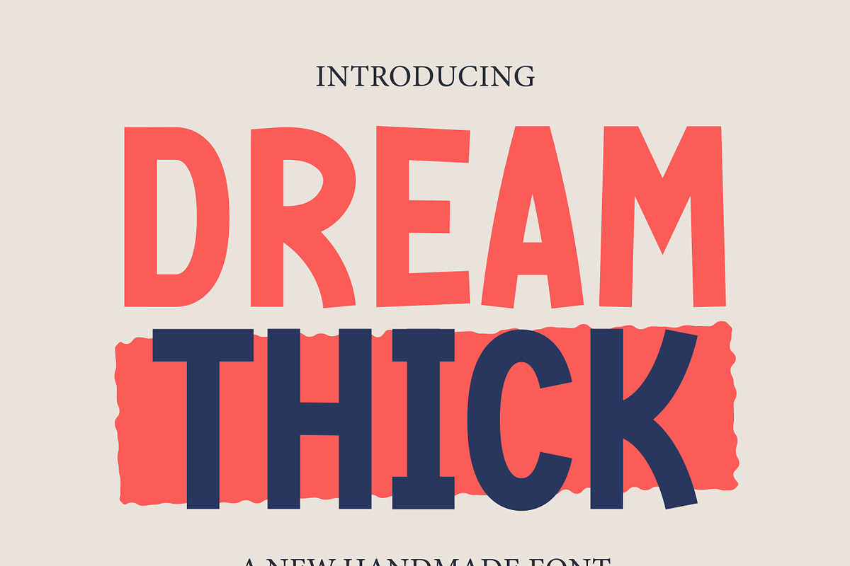 Dream Thick, a Handwritten Font by MaxArt Foundry (Photo 1 of 3)