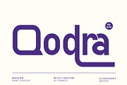 Qodra - Modern Sans Serif Font, a Sans Serif Font by Idea Studio (Thumbnail 1 of 13)