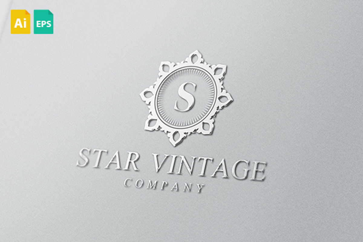 Star Vintage Logo, a Branding & Logo Template by Schneider Design Store (Photo 2 of 3)