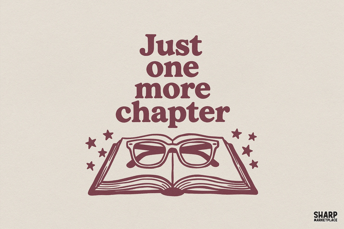 Just One More Chapter PNG, Book, an Illustration by SharpMarketplace (Photo 1 of 4)