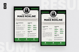 Simple Green Resume CV, a Resume Template by iDoodle Studio