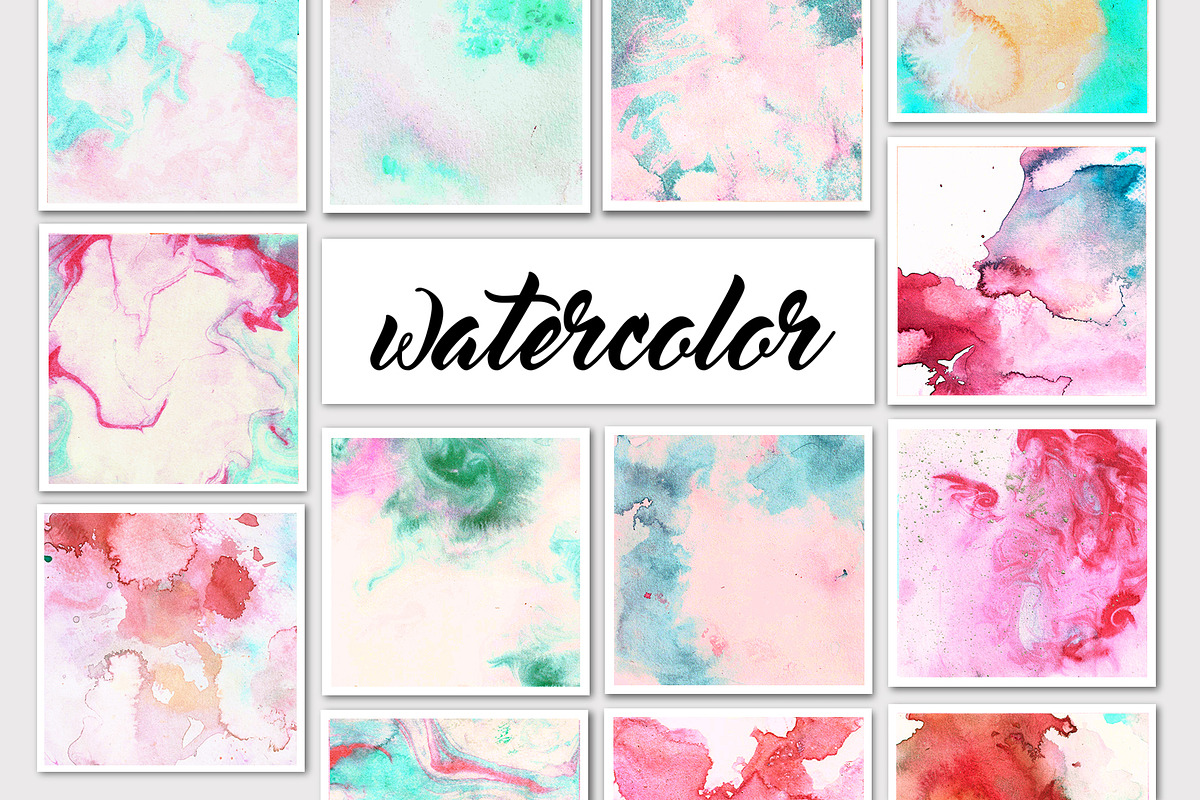 31 Watercolor Textures, a Texture Graphic by Desiree Lange (Photo 1 of 4)