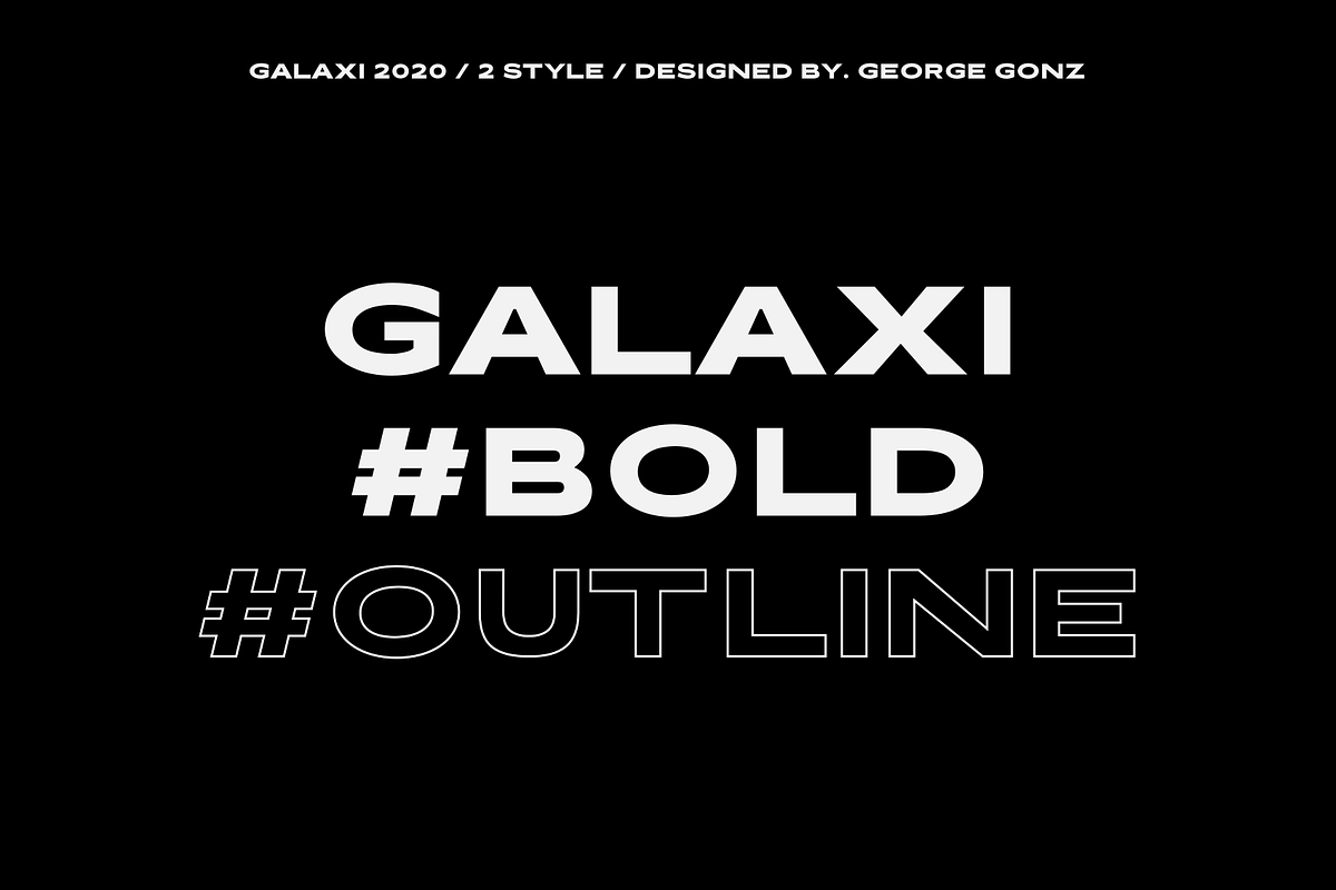 Galaxi Typeface preview 7