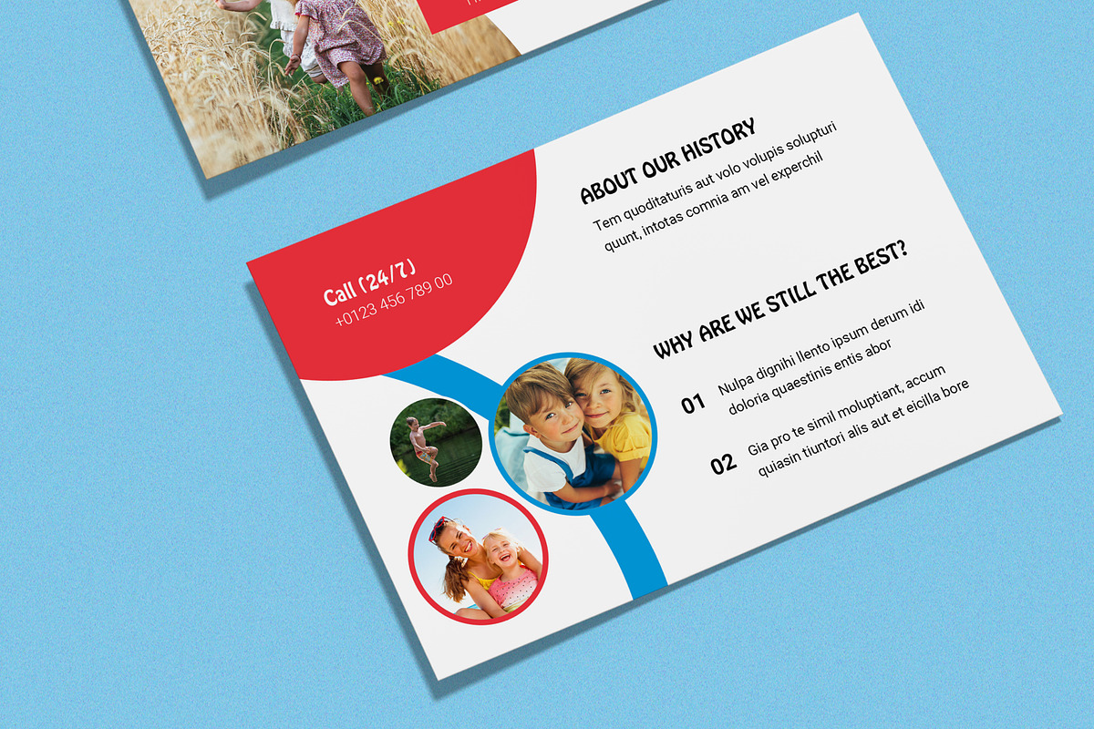 Kids Summer Camp Postcard Templates, a Stationery Template by MightyDesign (Photo 4 of 8)