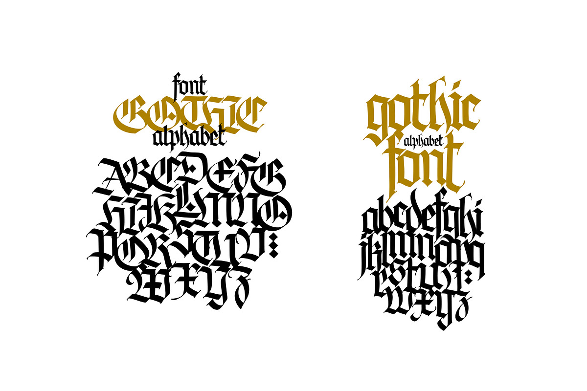 Gothic vector letters, an Object Graphic by GeekClick (Photo 3 of 8)