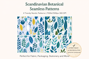 Nordic Botanical Seamless Set, a Pattern Graphic by Print Haven (Thumbnail 1 of 4)