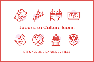 40 Japanese Culture Icons