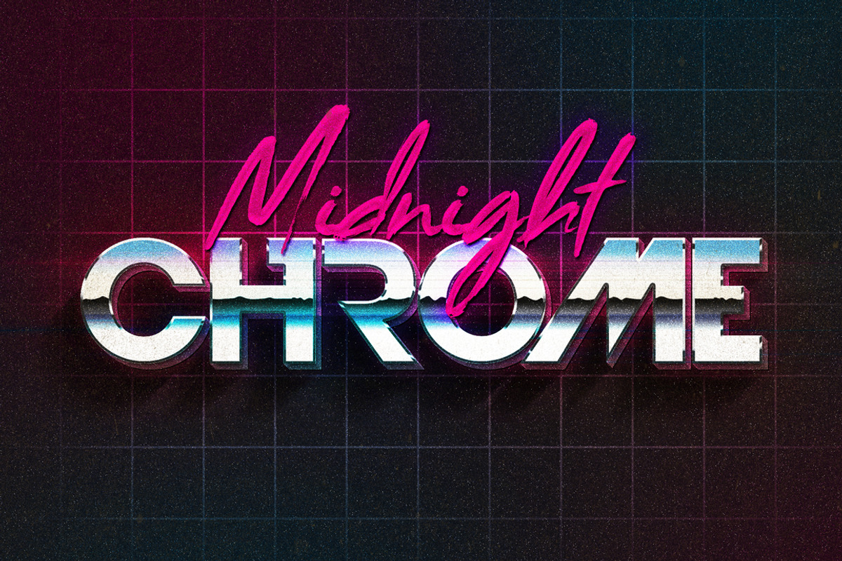 80s Text Effects Vol.2, a Layer Style Add-On by Graphicdome