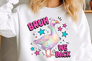 Funny Goose Bruh We Back PNG, a Seasonal Illustration by Canvas Craft (Thumbnail 2 of 5)