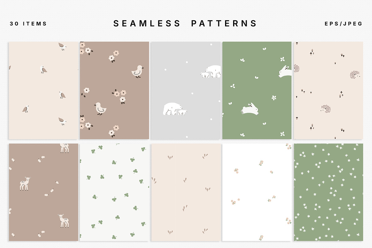NEUTRAL PATTERNS, a Pattern Graphic by erasovas (Photo 6 of 9)