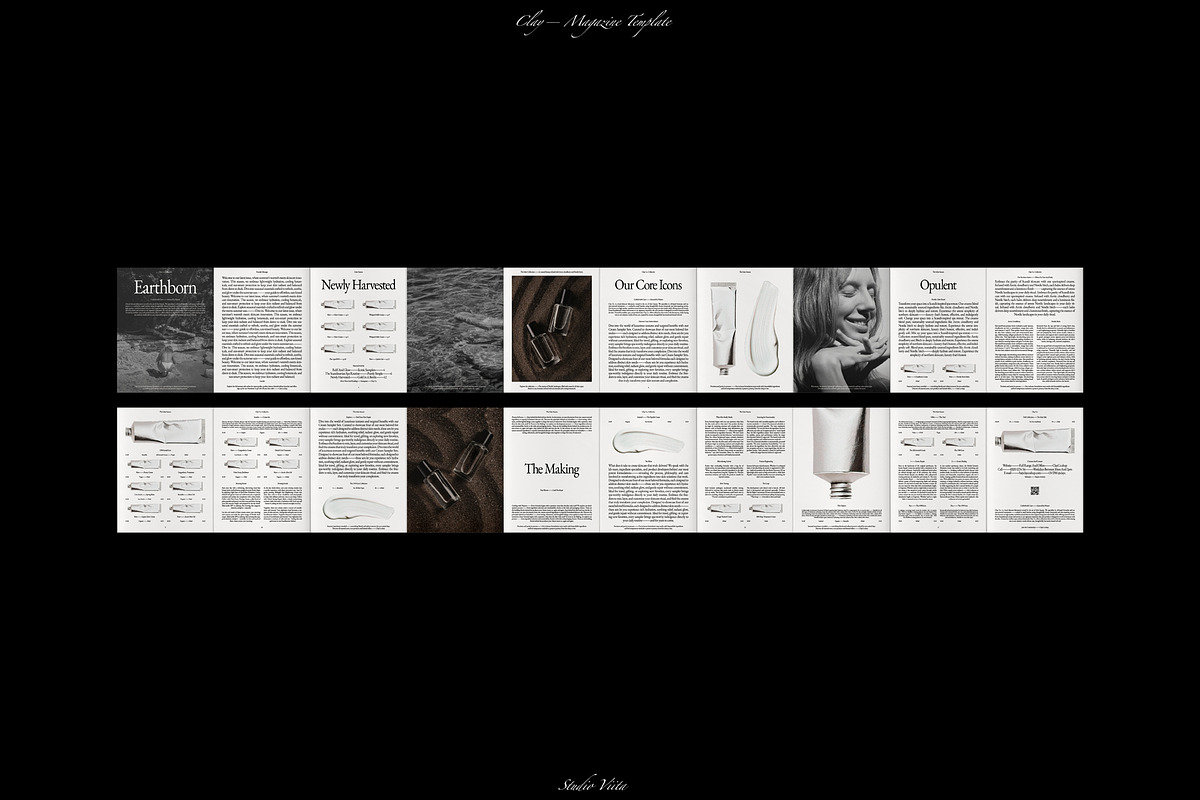 Product Brand Magazine Template⸻Clay, a Magazine Template by Studio Viita (Photo 11 of 11)