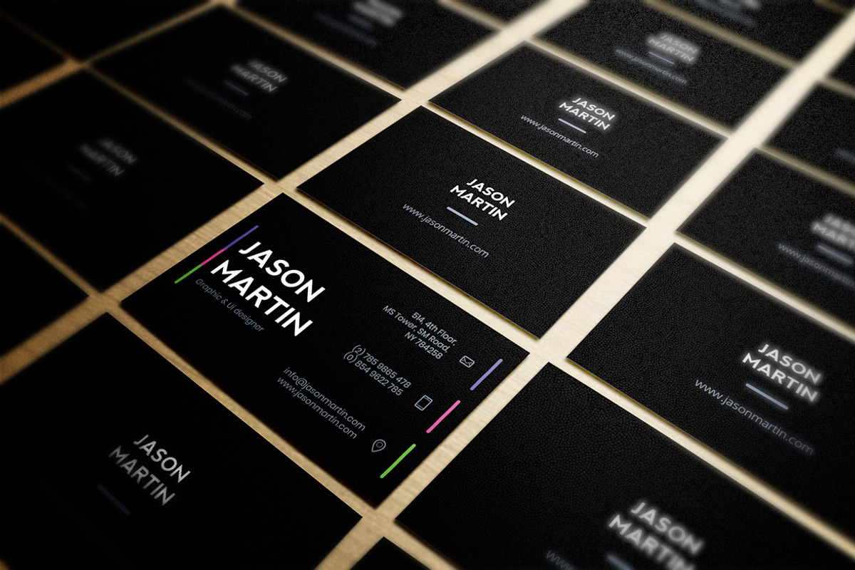 Dark Individual Business Card, a Business Card Template by bouncy (Photo 1 of 4)