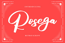Rosega | Retro Script Font