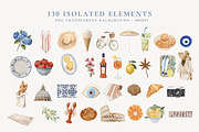 Mediterranean Collection, a Graphic by Paper Flowers Studio (Thumbnail 2 of 12)
