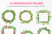 Forest Christmas set, an Illustration by svetodesign (Thumbnail 4 of 12)