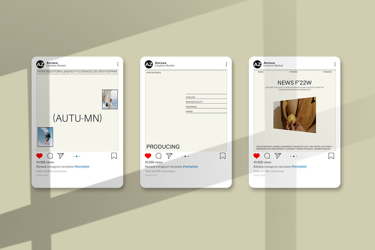 Autumn Instagram Template | PSD, a Social Media Template by Azruca (Photo 4 of 8)