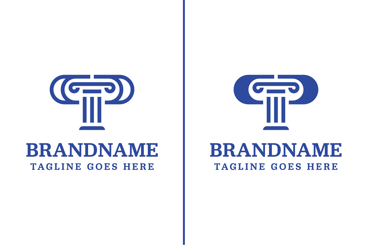 Letters PP Pillar Law Logo, a Branding & Logo Template by Pray Art Design Studio
