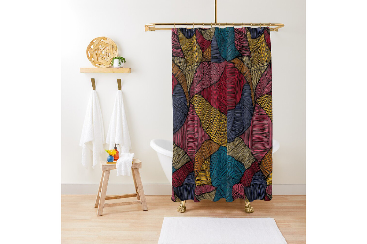 Echo Threads – Abstract Geometric, a Texture Illustration by kraalikaacreations (Photo 2 of 8)