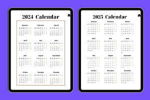 2024-2025 Digital Monthly Planner