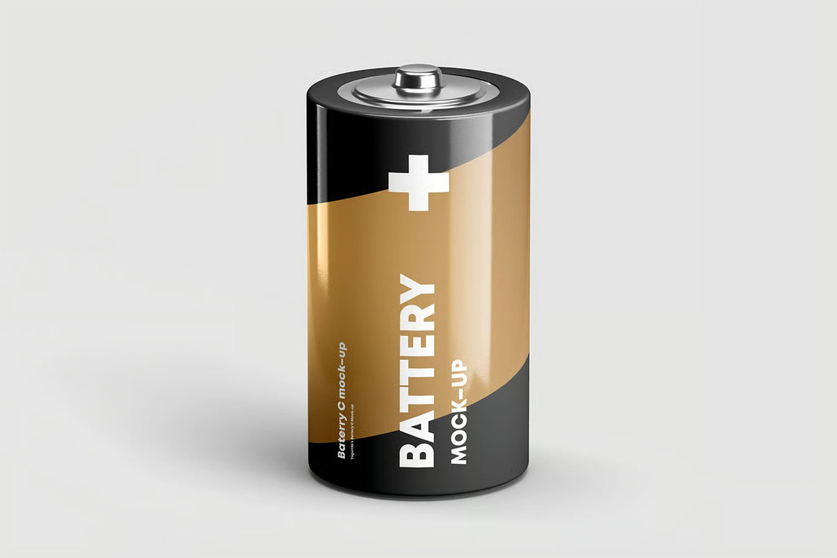 Battery C Mock-up, a Product Mockup by zippypixelstudio (Photo 6 of 9)