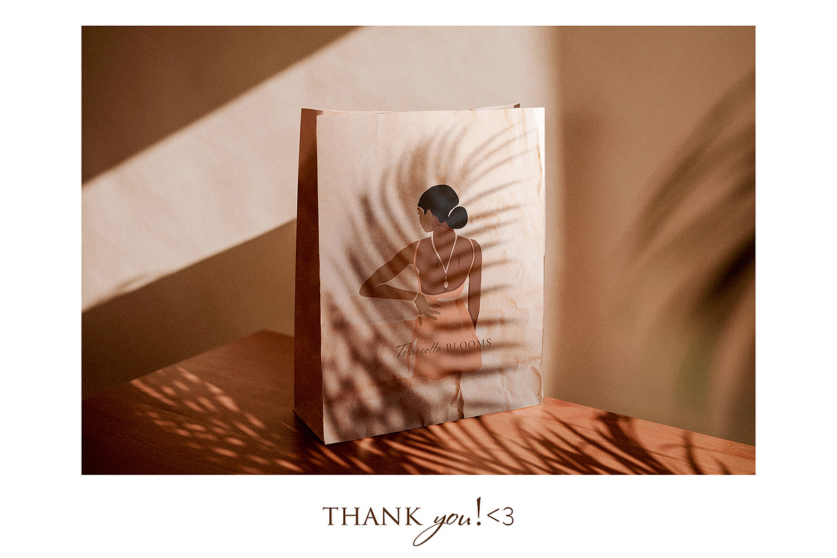 Terracotta Blooms Illustrations, a Decorative Illustration by TiriCo (Photo 9 of 9)